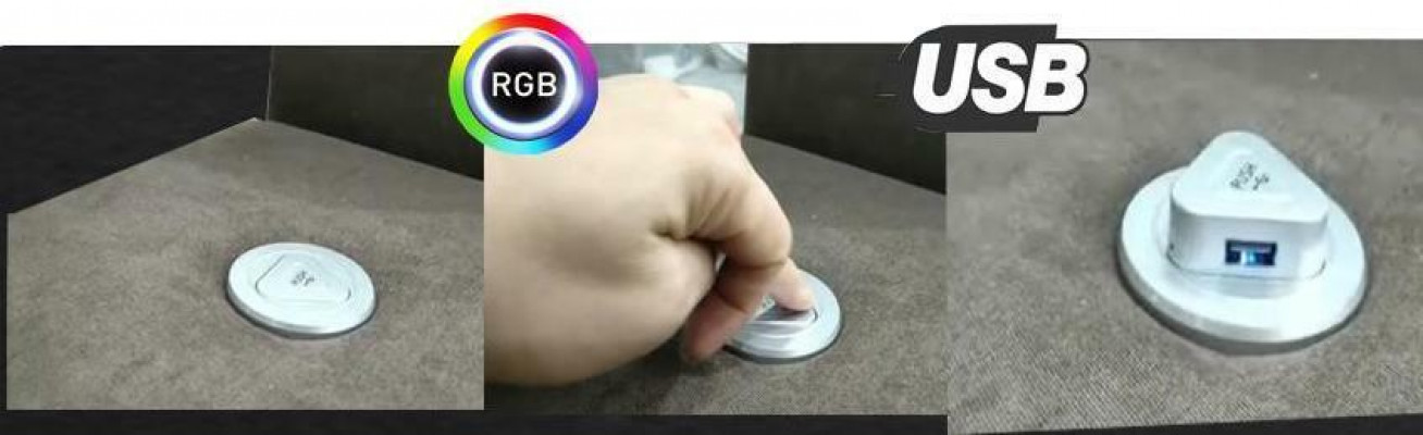 Ontwerp leren bekleding zitbank leren bekleding landschap kamer woonbank hoek met USB