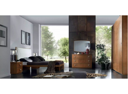 Slaapkamer set Bed 2x Nachtkastje Commode 6-delig Design Luxe Compleet