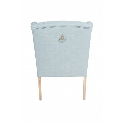 Blauwe Chesterfield stoel hotel inrichting zetel gestoffeerde stoel fauteuil
