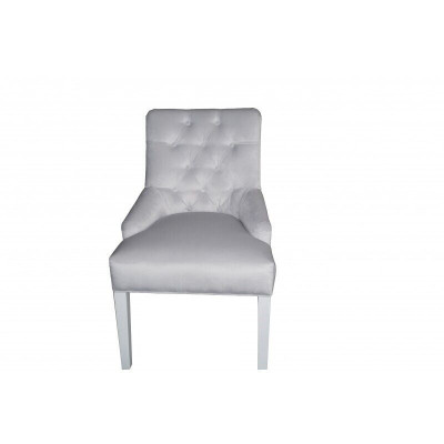 Chesterfield stoelen met knokkelzit. Elegante bekleding. Hotel designstoel. 2x set.