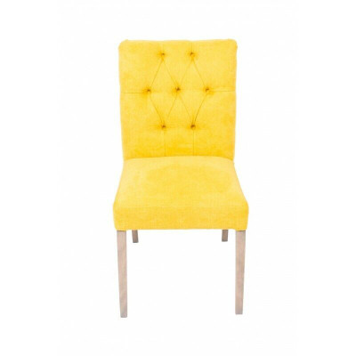 Ontwerper Gele Stoelen Chesterfield Ensemble Stoel Hotel Set van 4 stuks.