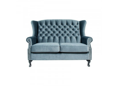 Bank 2-zits Chesterfield gestoffeerd design luxueuze bank banken oorfauteuil