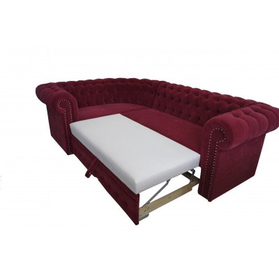 Hoekbank Chesterfield gestoffeerde bank Hoekbank fluwelen gestoffeerde zitgedeelte hoekbanken