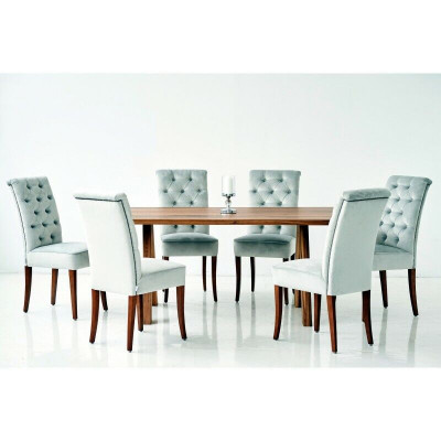 Ontwerp Eettafel 4 Chesterfield Stoelen Eetkamer 5-delige set