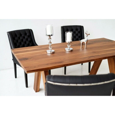 Ontwerp Eettafel 4 Chesterfield Stoelen Eetkamer 5-delige set
