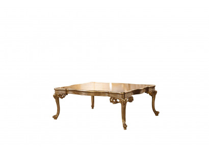 Barok Rococo Gouden massief houten salontafel voor de woonkamer.