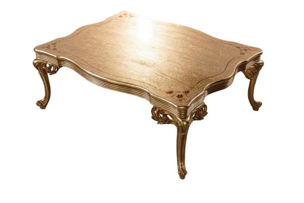 Barok Rococo Gouden massief houten salontafel voor de woonkamer.