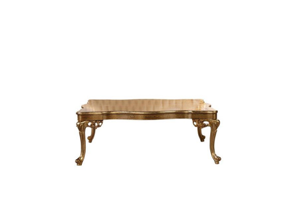 Barok Rococo Gouden massief houten salontafel voor de woonkamer.