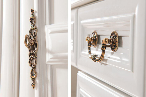 Klassieke designer echte houten lijst XXL spiegel 107x71 spiegel - Model W-L2