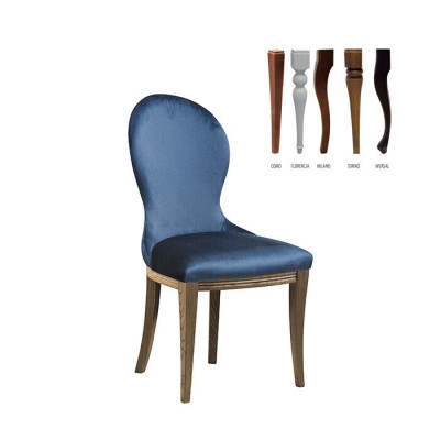 Franse ontwerper Gestoffeerde Stoel Stoelen Bekleed Bank Klassiek Nieuw CM-U3
