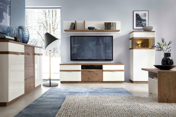 Klassiek dressoir vitrine Kommode Vitrines ladekast Kast CM-W3/4 P / L