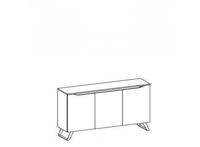 Meubelhotel dressoir Modern dressoir kast commodes houten plank 3 deuren