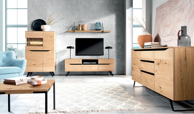 Moderne glazen vitrinekast dressoir houten designkast vitrinerek nieuw