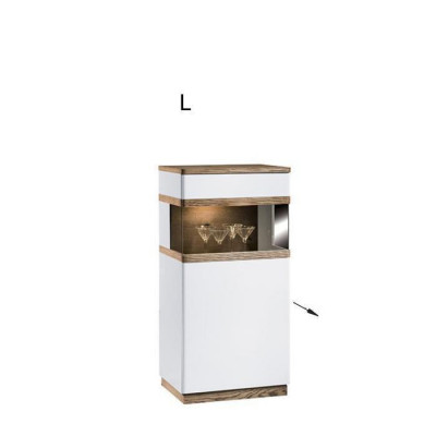Vitrine Hout & Glas Dressoir Kast Woonkamer Collectie Moderne Stijl Rek