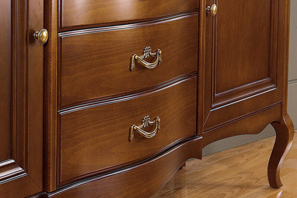 Echt houten dressoir kasten klassieke bar vintage rustieke bar - PR - KB
