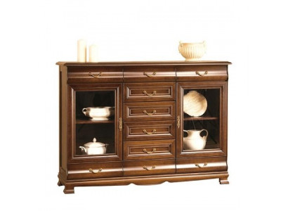 Laden dressoir kast dressoirs hout glas woonkamer design meubels plank hotel