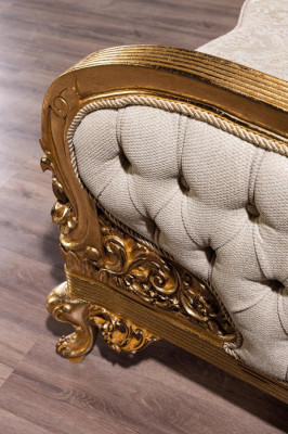 Klassieke designer bank Club meubels Bankstellen 3+1 zitsbankstel