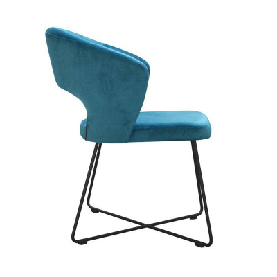 Stoel 4x eetkamer gestoffeerde stoel tv-lounge club zit textiel fauteuil set