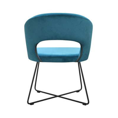 Stoel 4x eetkamer gestoffeerde stoel tv-lounge club zit textiel fauteuil set