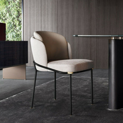 Eetkamer 1x Stoel Stoelen Bekleding Textiel Modern Designer Leun Zit Fauteuil