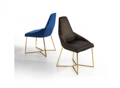 Ontwerper textielstoel Roestvrij stalen meubels Moderne eenzitter Luxe eetkamer