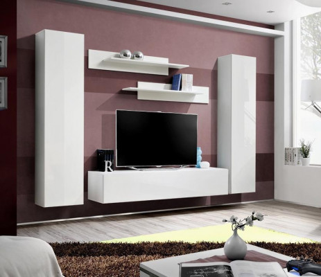 Woonwand Complete woonkamerinrichting 5-delig set wandrekken tv-standaard
