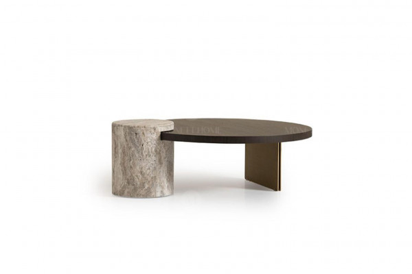 Luxe Complete Woonkamer Bank Bijzettafels 6-delig Stof Beige Hout