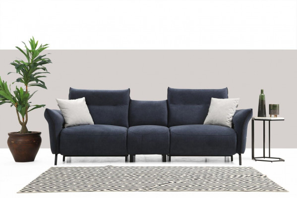 Bankstel Luxe Driepersoonsbank Beklede Fauteuil Woonkamer Bank Nieuw