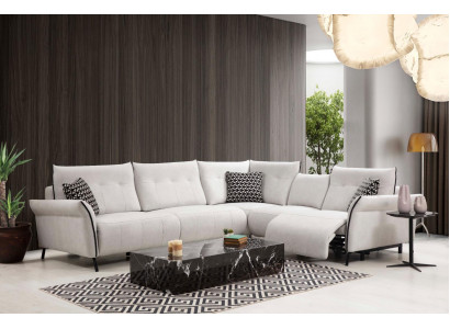 Hoekbank Woonkamer Bank Bank Bekleding Stof Meubels Modern Ontwerper Nieuw