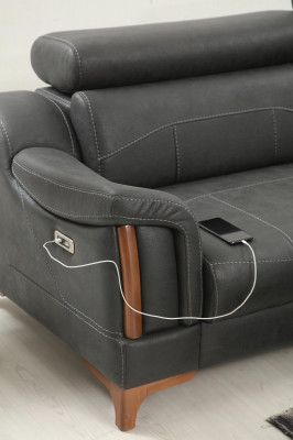 Hoekbank L-vorm Moderne bank Woonkamer Bank Bekleding Textiel Stof Meubels