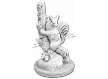 Tuindecoratie fretten terras steen beelden figuur standbeeld sculptuur