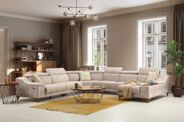 Hoekbank Sofa U-vormig Bekleed bankstel Bankstel Hoekbanken Modern Woonkamer