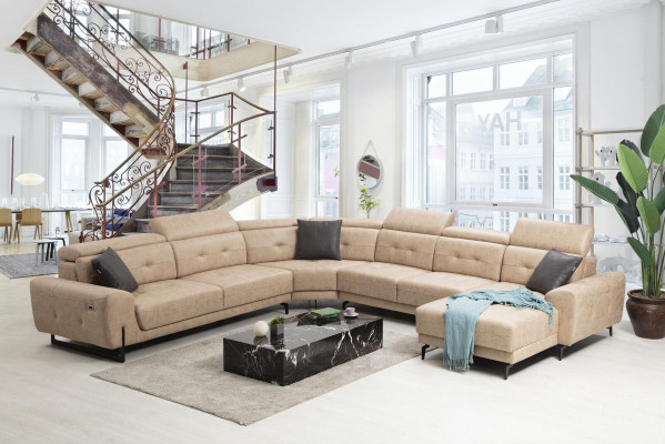 Hoekbank U-vorm Zitmeubel Designer Zitmeubel Modern Bank Bankstellen