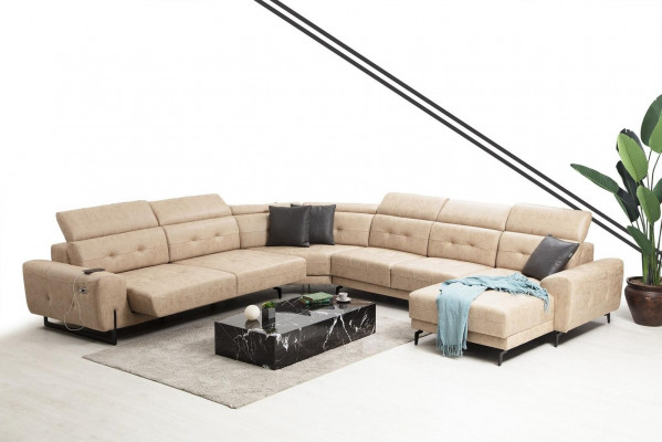 Hoekbank U-vorm Zitmeubel Designer Zitmeubel Modern Bank Bankstellen