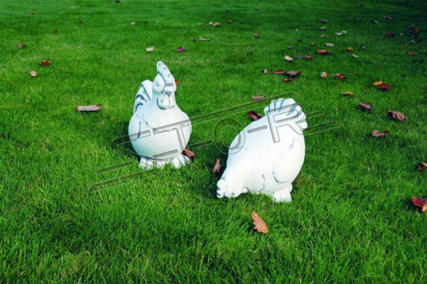 Tuindecoratie Kip Terras Steen Figuren Beeld Decoratie Standbeeld