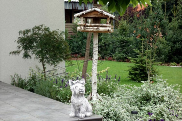 Tuindecoratie Hond Terras Steen Figuren Figuur Daisy Standbeeld