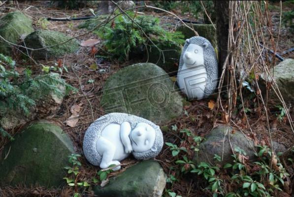 Tuindecoratie egel terras cartoon steenfiguren figuur decoratie standbeeld