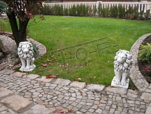 Tuindecoratie Leeuwenstandbeeld Sculptuur Figuren Natuurlijke Sculpturen Designer