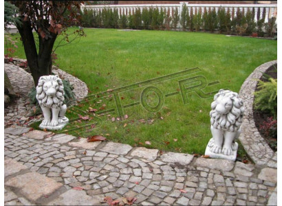 Tuindecoratie Leeuwenstandbeeld Sculptuur Figuren Natuurlijke Sculpturen Designer