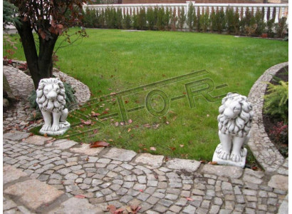 Tuin decoratie leeuw beeldhouwwerk natuurfiguren sculpturen ontwerper