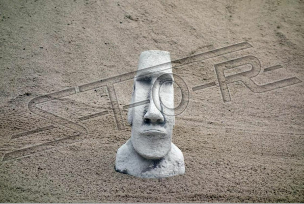 Tuindecoratie Moai Terras Steen Figuren Figuur Decoratie Standbeeld
