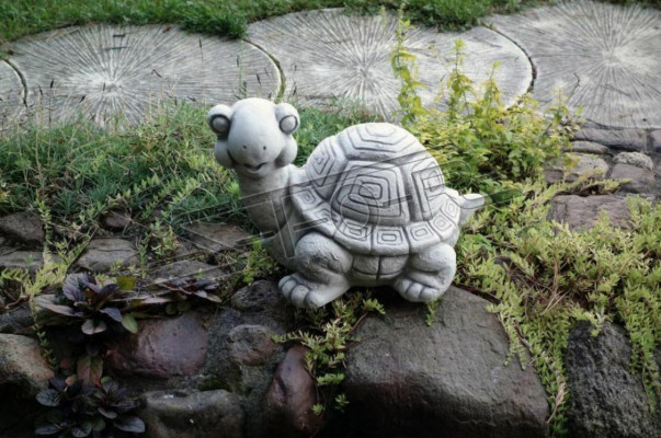 Tuinschildpad decoratie figuur terras S103086 standbeeld sculptuur