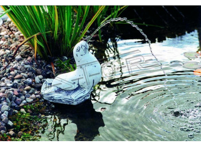 Tuinbeeld "Fontein" 32cm Vijverfiguur Standbeeld Gegoten Steen