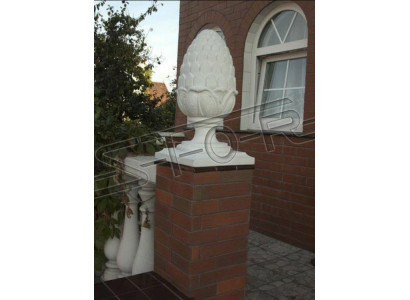 Tuindecoratie beeld steen decoratie tuin zuil sculptuur design bloem abstract nieuw