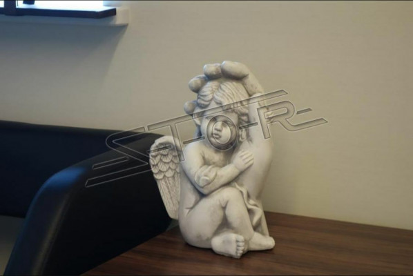 Grafengel Kruis Grafdecoratie Grafversiering Decoratie Klassiek Steen Standbeeld