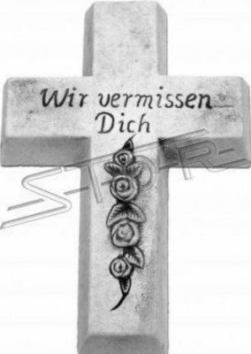 Grabengel Kruis Beschermengel Grafversieringen Steen Beeld Standbeeld