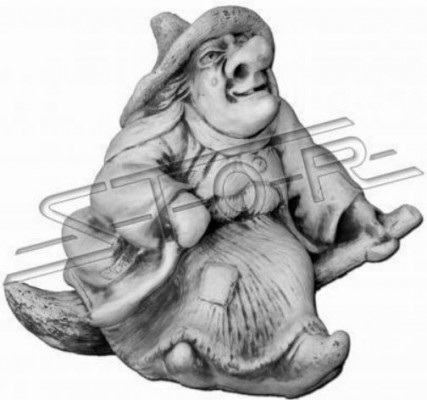 Heks 26cm Sculptuur Ontwerp Figuur Standbeeld Tuin Beelden Standbeelden