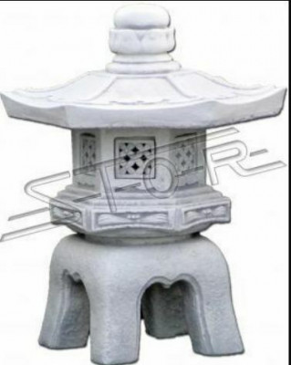 Japanse tuin decoratie tuindecoratie standbeeld figuurwit beeldhouwwerk