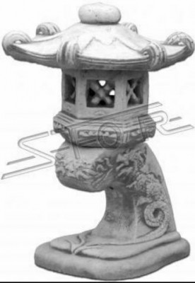 Japanse tuindecoratie lampen verlichting vogeldrinkbak