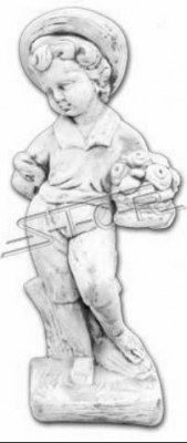 Jongen 70cm figuur standbeeld sculptuur beeldentuin